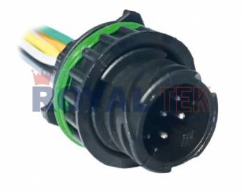 FICHA DE CONEXION ROYALTEK 7 (SIETE) VIAS MACHO OPTICA SCANIA / MERCEDES BENZ - VENTA EN PAQUETES DE 5 UNIDADES ---